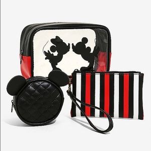 Disney Mickey Mouse silhouette makeup bag set